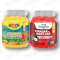 PACK 2 GOMITAS VITAMINAS NIÑOS + VINAGRE DE MANZANA SOTTCORLABS